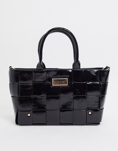 Черная плетеная сумка-тоут River Island-Черный