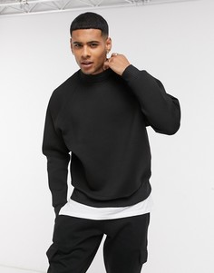 Свитшот в стиле oversized с рукавами реглан ASOS DESIGN-Черный