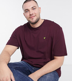 Бордовая футболка с логотипом Lyle & Scott-Красный