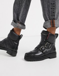 Кожаные ботинки с пряжками Bronx-Черный