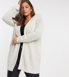 Кремовый длинный кардиган Vero Moda Curve