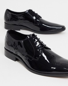 Черные туфли на шнуровке из лакированной кожи Dune-Черный