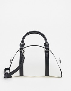 Белая сумка-боулер My Accessories London-Белый