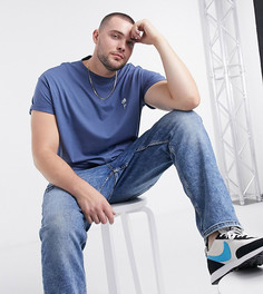 Синяя футболка с вышивкой New Look Plus-Синий