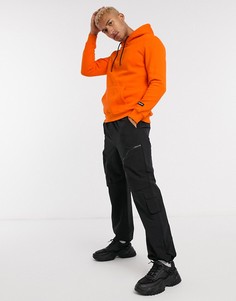 Худи оранжевого цвета Bershka-Оранжевый