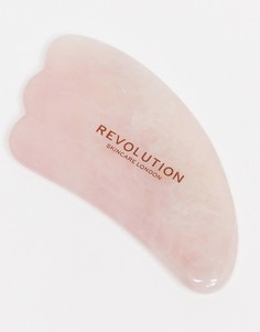 Массажер гуаша из розового кварца Revolution Skincare-Бесцветный