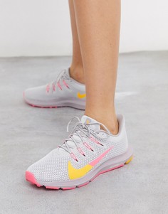 Розовые кроссовки Nike Running Quest 2-Розовый