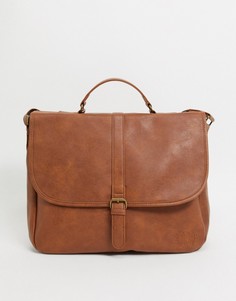 Светло-коричневая сумка почтальона Burton Menswear-Светло-коричневый