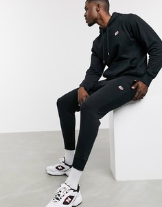 Черные джоггеры с маленьким логотипом New Balance-Черный