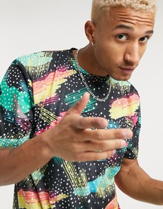 Футболка в стиле ретро Urban Threads-Черный