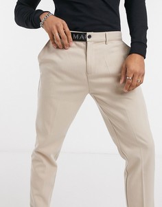 Бежевые строгие брюки Mauvais-Бежевый