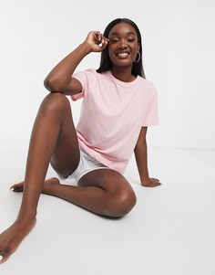 Розовая пижамная футболка из трикотажа ASOS DESIGN mix & match-Розовый