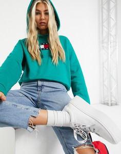 Зеленый худи с логотипом Tommy Jeans