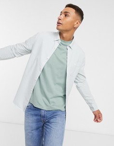 Оксфордская рубашка узкого кроя с логотипом Original Penguin-Синий