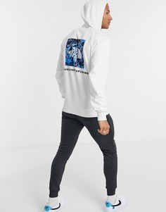 Худи белого цвета с принтом и рукавами реглан The North Face-Белый