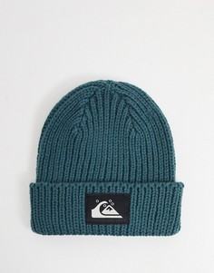 Темно-синяя шапка-бини с логотипом Quiksilver-Темно-синий