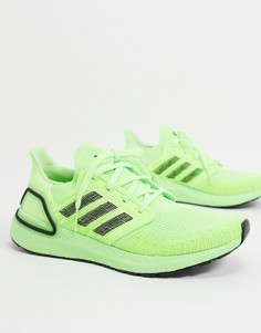 Зеленые кроссовки adidas Running Ultraboost 20-Зеленый
