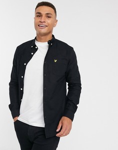 Черная оксфордская рубашка Lyle & Scott-Черный