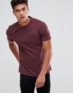 Выбеленная футболка с карманом Celio-Красный