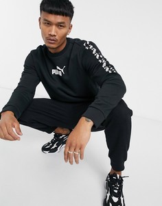 Черный свитер с логотипом Puma