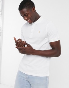 Белая футболка-поло Farah-Белый