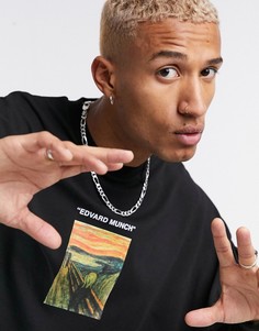 Oversized-лонгслив с принтом "The Scream" ASOS DESIGN-Мульти