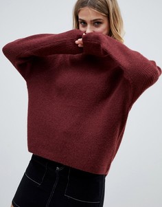 Джемпер в рубчик ASOS DESIGN-Красный