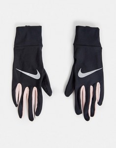Черные легкие женские перчатки Nike Running-Черный
