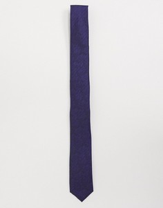 Однотонный фиолетовый галстук French Connection