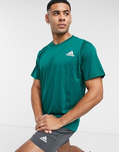 Зеленая футболка с логотипом adidas Training-Зеленый