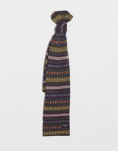 Трикотажный шарф с узором Abercrombie & Fitch-Мульти