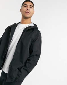 Черная водонепроницаемая ветровка ASOS DESIGN-Черный