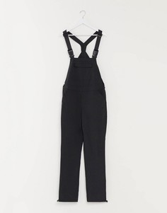 Узкий комбинезон с текстовым принтом ASOS Dark Future-Черный