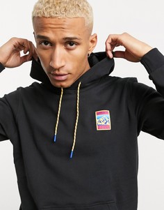 Худи черного цвета с принтом adidas Originals adiplore-Черный
