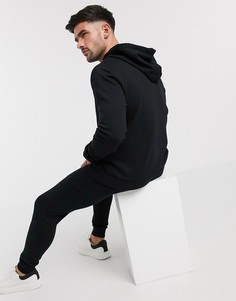 Спортивный костюм черного цвета из органического хлопка с худи ASOS DESIGN-Черный