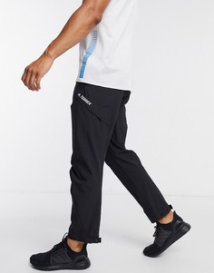 Черные брюки adidas Outdoors-Черный