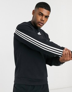 Черный свитшот с логотипом adidas Training