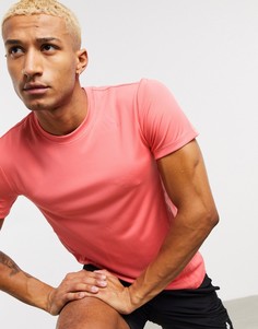 Розовая футболка с 3 полосками adidas Training-Розовый