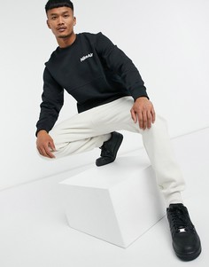 Черный свитшот с круглым вырезом Nike Air