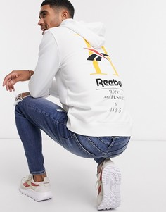 Худи белого цвета с принтом Reebok Classics-Белый
