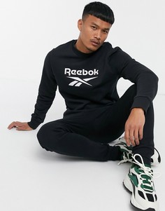 Черный свитшот с логотипом Reebok Classics