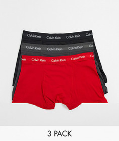 Набор из 3 хлопковых боксеров-брифов Calvin Klein-Мульти