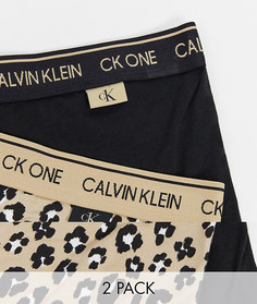 2 боксеров-брифов с леопардовым принтом Calvin Klein ​​​​​​​CK One-Мульти