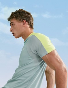 Спортивная футболка с контрастными вставками ASOS 4505-Серый