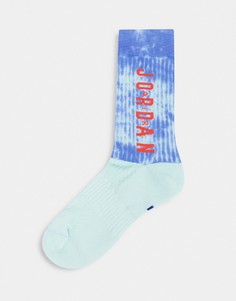 Голубые носки с принтом тай-дай Nike Jordan Legacy DNA-Синий