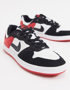 Черно-красные кроссовки Nike SB Alleyoop-Черный