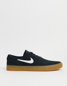 Черные замшевые кроссовки Nike SB Zoom Janoski Remastered-Черный