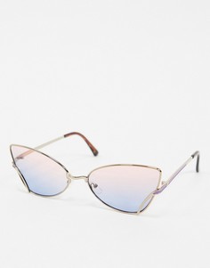 Розово-золотистые солнцезащитные очки "кошачий глаз" AJ Morgan-Розовый