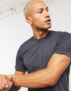 Серая футболка Nike Yoga dry-Серый