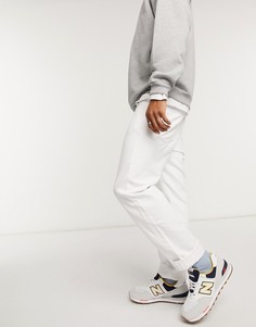 Белые джинсы до щиколотки прямого кроя ASOS DESIGN-Белый